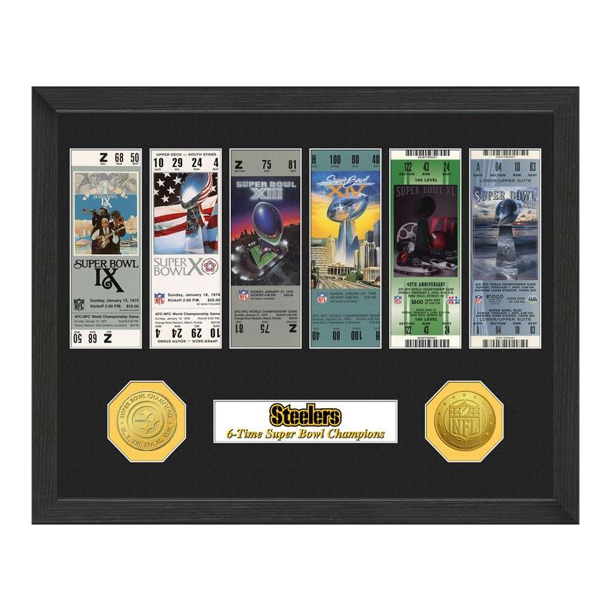 Pittsburgh Steelers Bronze Coin Deluxe Banner Collection