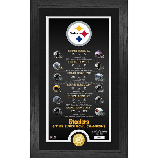 Pittsburgh Steelers Legacy Bronze Coin Photo Mint